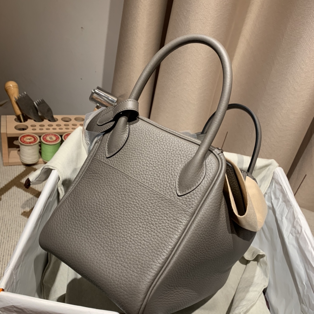 에르메스 린디백30 에땅 그레이 은장 끌레망스 가죽